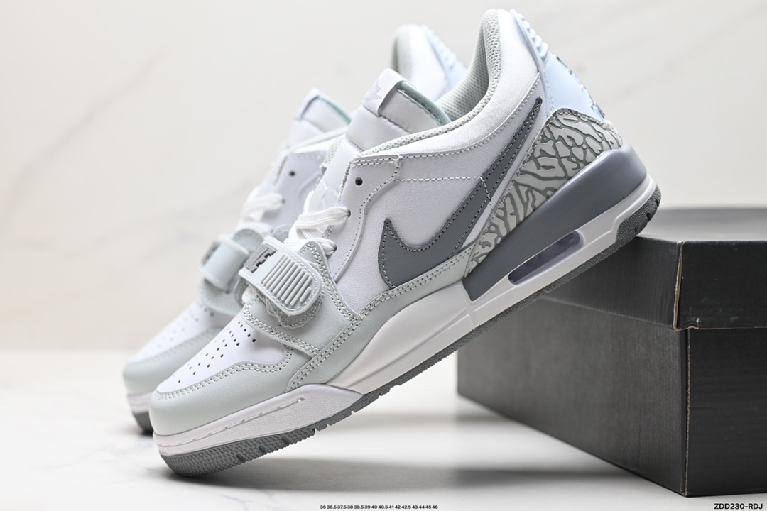 耐克Nike Air Jordan Legacy 312 Low”White/Grey Fog/Blue/Red“乔丹最强三合一混合版本低帮文化休闲运动篮球鞋 HF0747-151