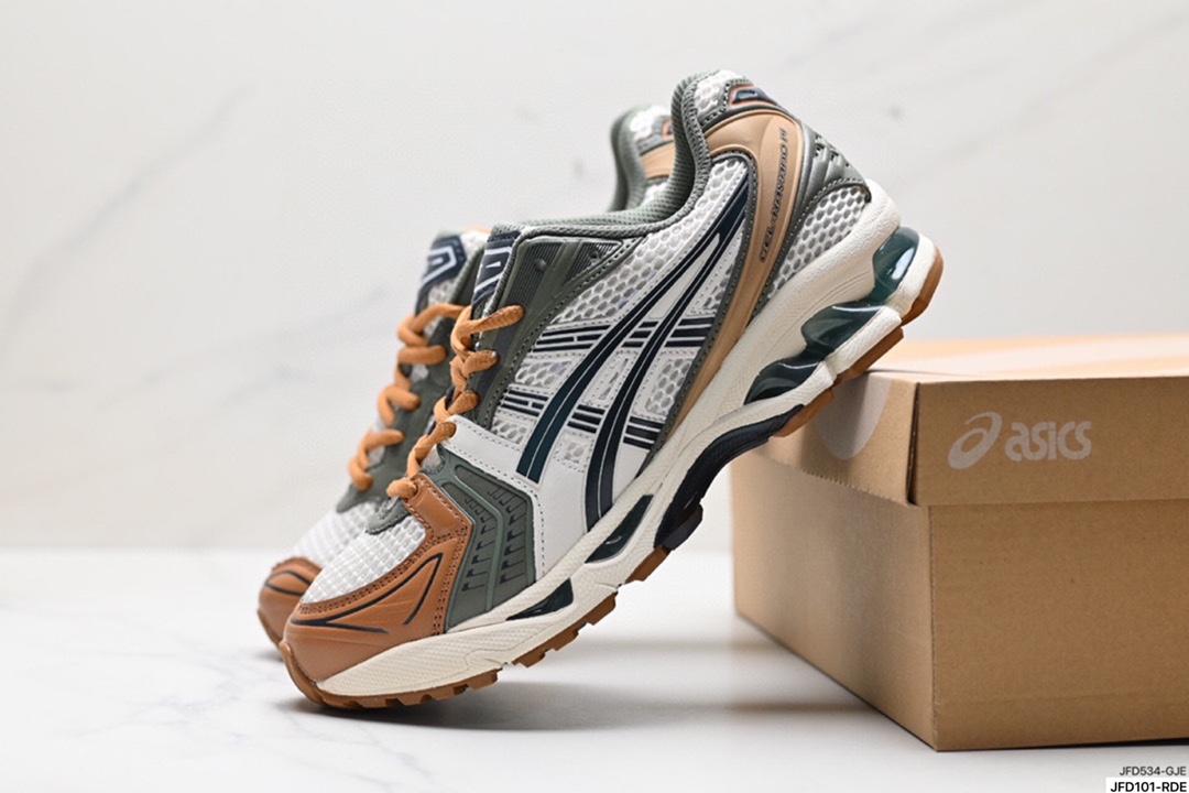 Asics Gel-Kayano 14 版本 银灰绿 亚瑟士运动休闲透气专业跑鞋 1201A019-108