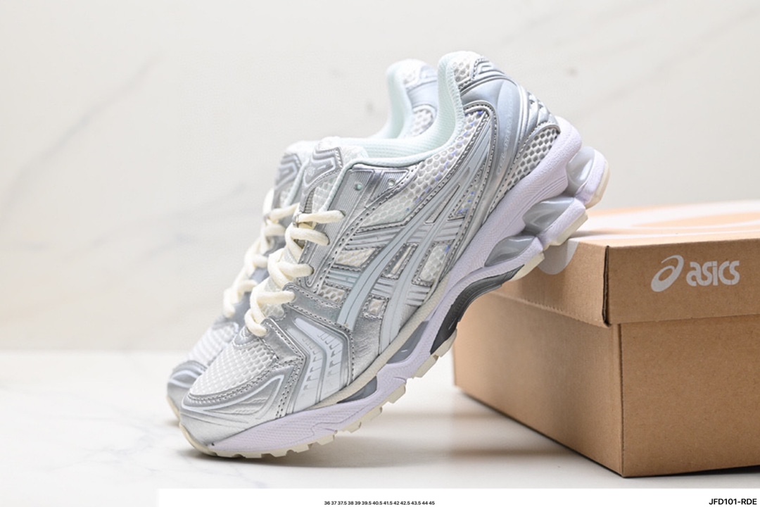 Asics Gel-Kayano 14 版本 银灰绿 亚瑟士运动休闲透气专业跑鞋 1201A019-108