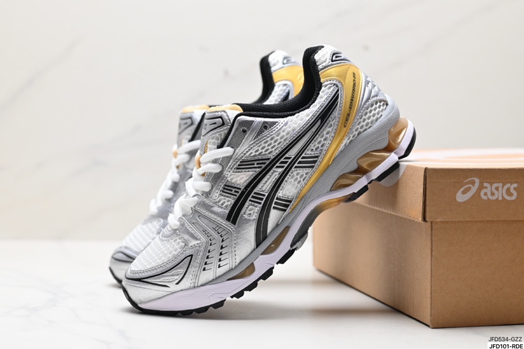 Asics Gel-Kayano 14 版本 银灰绿 亚瑟士运动休闲透气专业跑鞋 1201A019-108