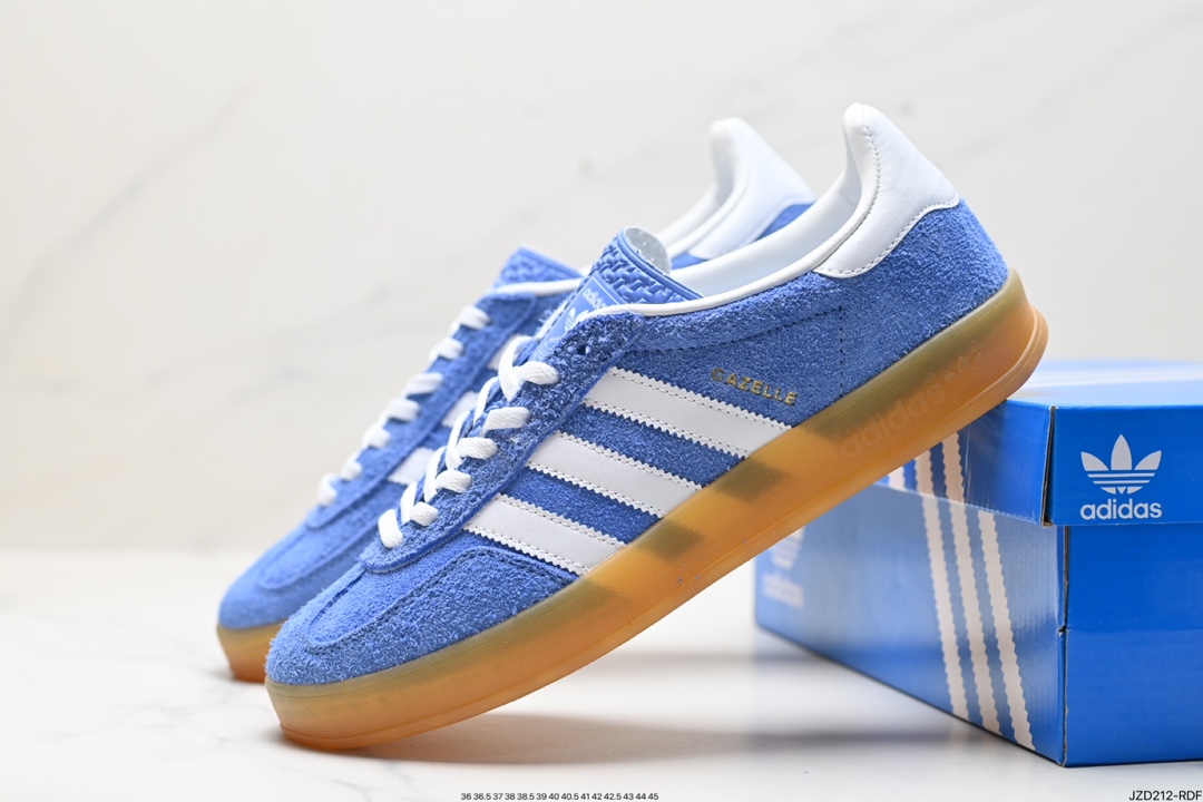 adidas Originals Bad Bunny Gazelle INdoor 三叶草休闲防滑耐磨低帮板鞋 HQ8717