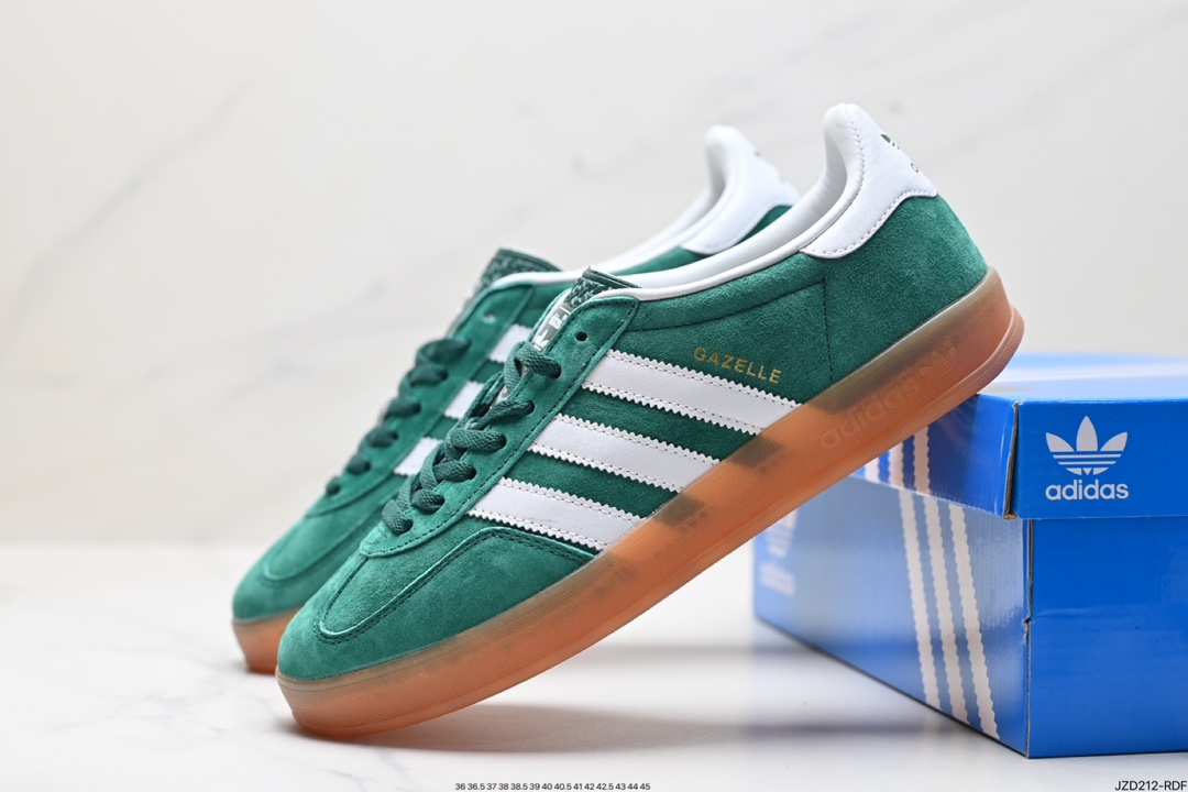 adidas Originals Bad Bunny Gazelle INdoor 三叶草休闲防滑耐磨低帮板鞋 HQ8717