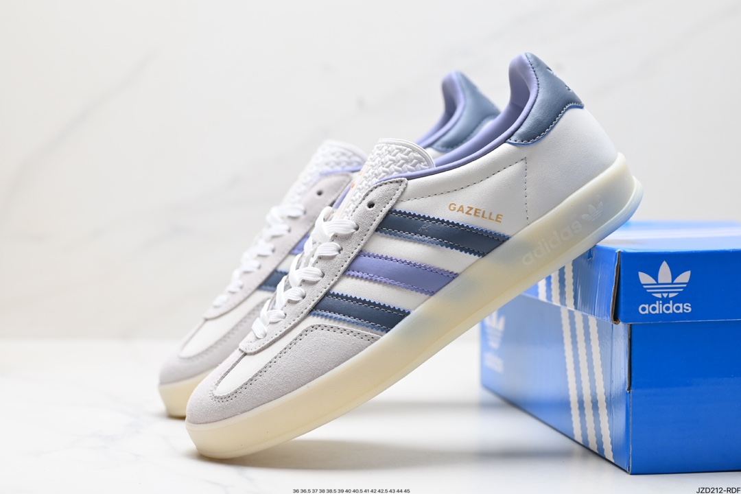 adidas Originals Bad Bunny Gazelle INdoor 三叶草休闲防滑耐磨低帮板鞋 HQ8717