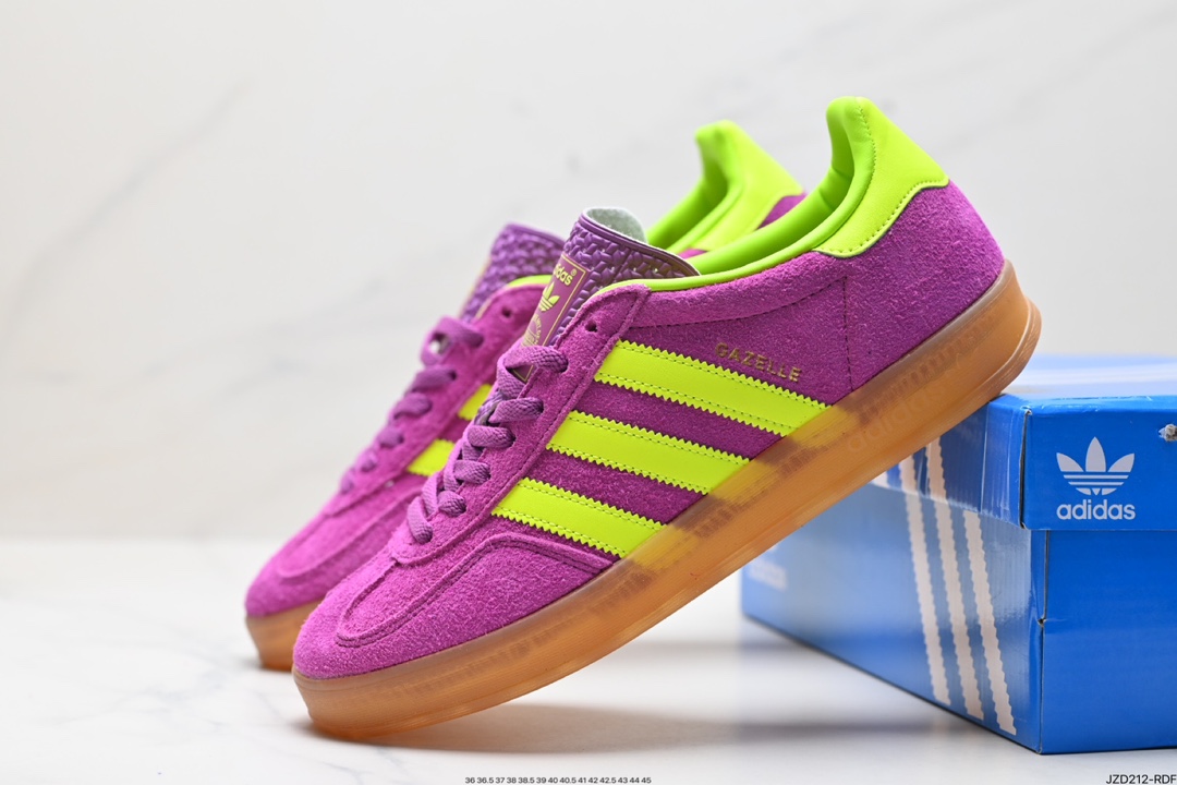 adidas Originals Bad Bunny Gazelle INdoor 三叶草休闲防滑耐磨低帮板鞋 HQ8717