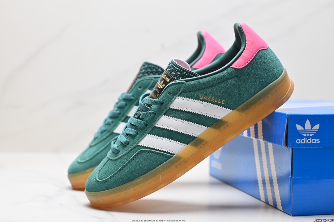 adidas Originals Bad Bunny Gazelle INdoor 三叶草休闲防滑耐磨低帮板鞋 HQ8717