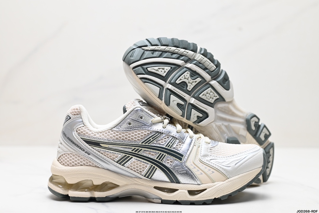 Asics Gel-Kayano 14 版本 银灰绿 亚瑟士运动休闲透气专业跑鞋 1203A667-100