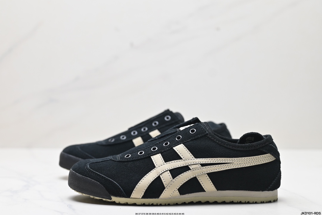 Onitsuka Tiger鬼冢虎 Mexico 66 Slip-on 一脚蹬低帮夏季透气运动休闲鞋 1183B782-001