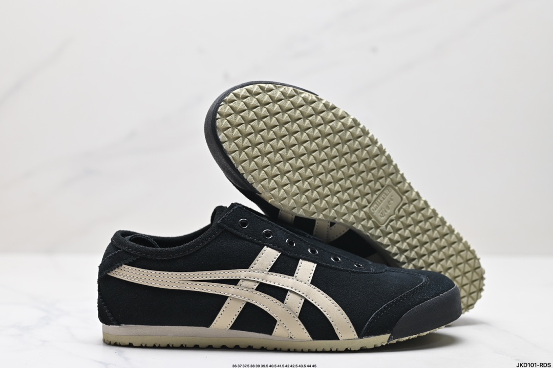 Onitsuka Tiger鬼冢虎 Mexico 66 Slip-on 一脚蹬低帮夏季透气运动休闲鞋 1183B782-001