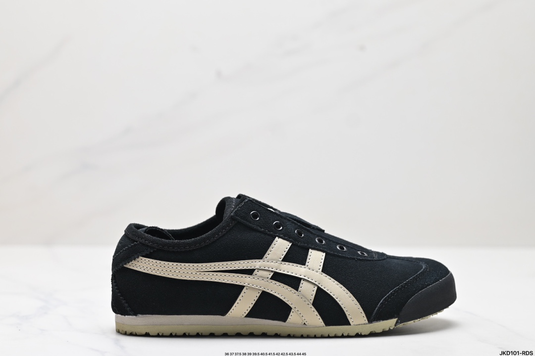 Onitsuka Tiger鬼冢虎 Mexico 66 Slip-on 一脚蹬低帮夏季透气运动休闲鞋 1183B782-001