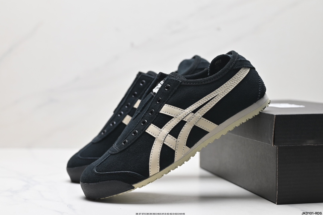 Onitsuka Tiger鬼冢虎 Mexico 66 Slip-on 一脚蹬低帮夏季透气运动休闲鞋 1183B782-001