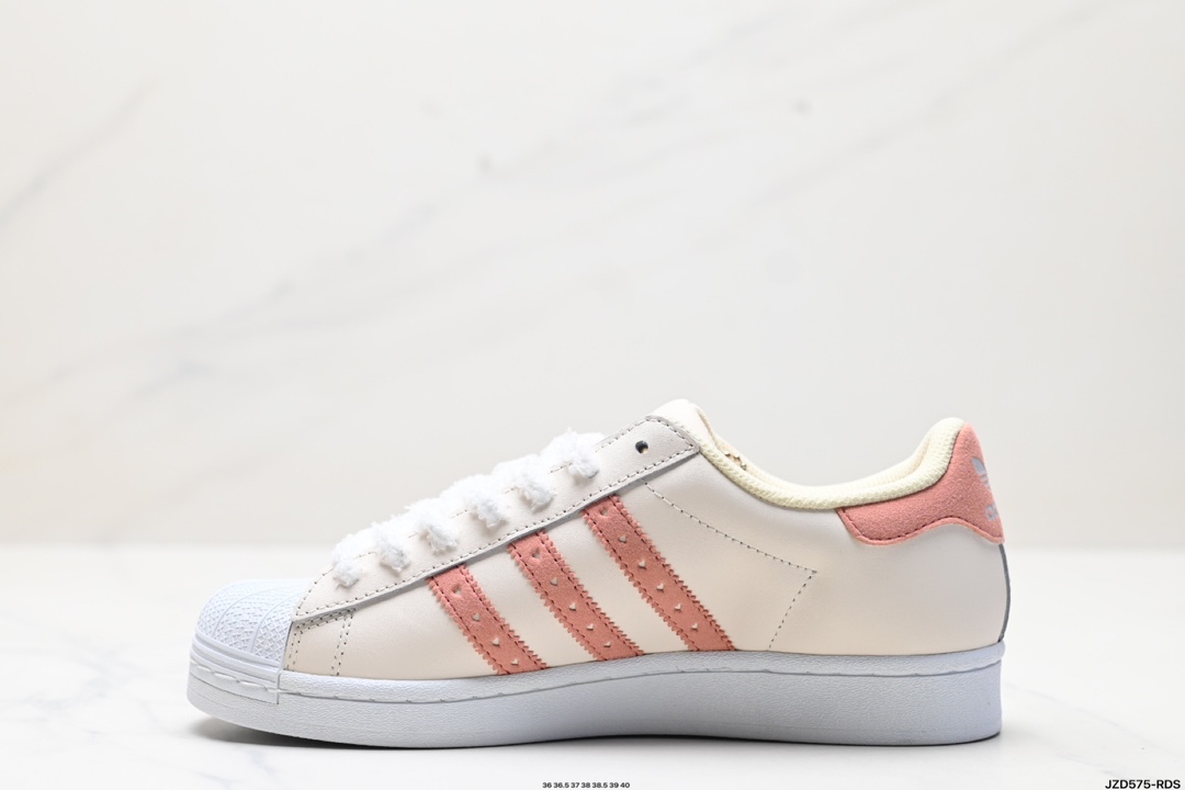 Adidas三叶草 Originals Superstar 贝壳头系列低帮经典百搭休闲运动板鞋 GX3641