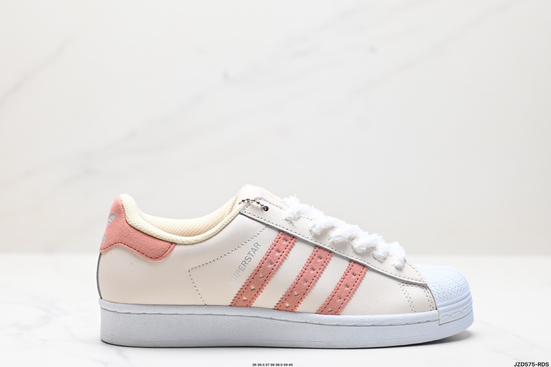 Adidas三叶草 Originals Superstar 贝壳头系列低帮经典百搭休闲运动板鞋 GX3641