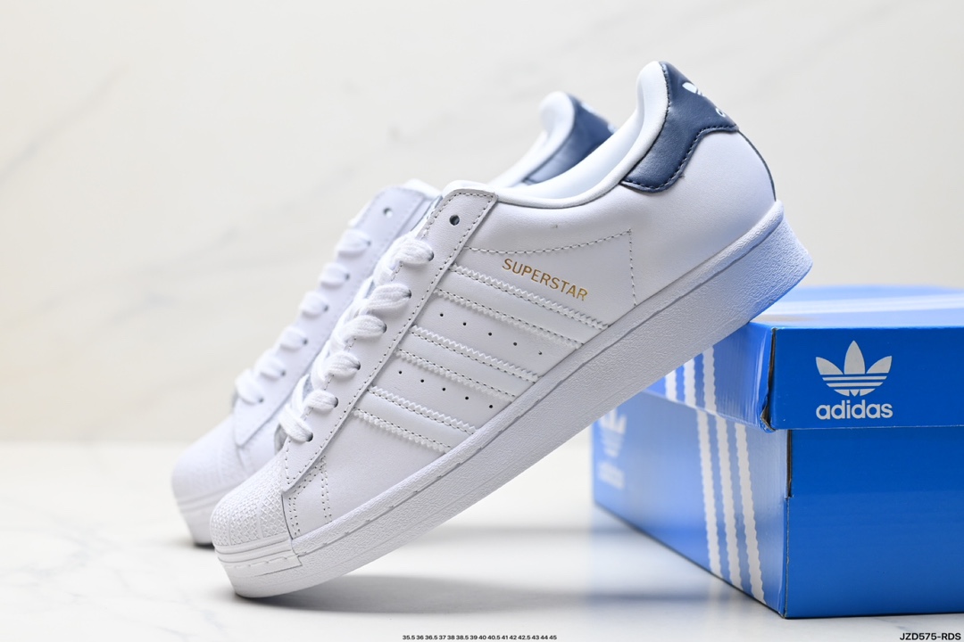 Adidas三叶草 Originals Superstar 贝壳头系列低帮经典百搭休闲运动板鞋 IE4728