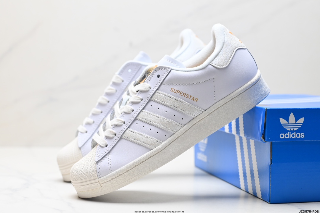 Adidas三叶草 Originals Superstar 贝壳头系列低帮经典百搭休闲运动板鞋 IE4728