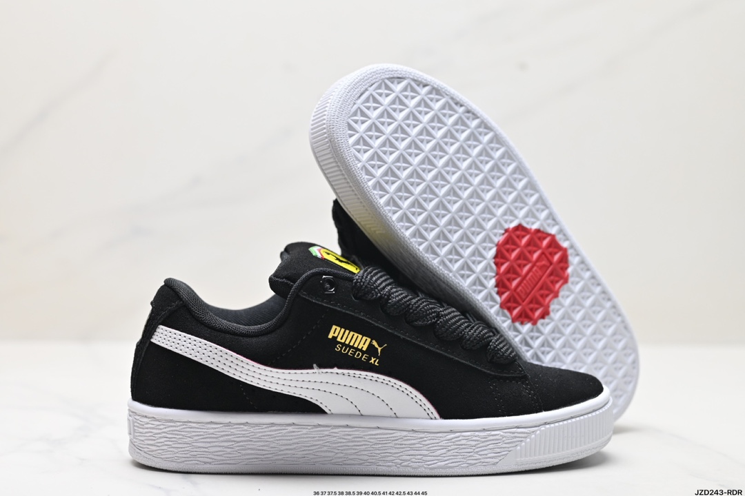 Puma Ferrari Suede XL复古单品 彪马 防滑耐磨低帮德训板鞋  308220-02