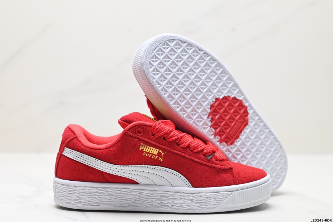 Puma Ferrari Suede XL复古单品 彪马 防滑耐磨低帮德训板鞋  395205-04