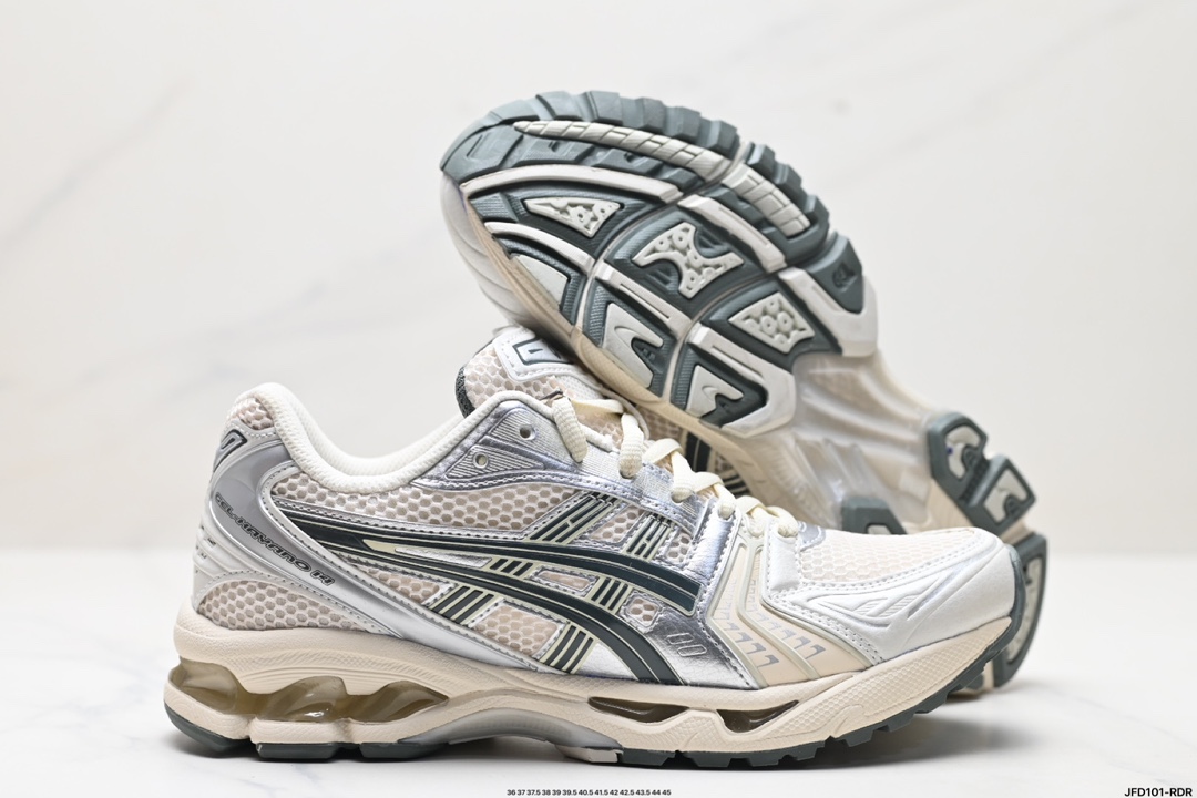 Asics Gel-Kayano 14 版本 银灰绿 亚瑟士运动休闲透气专业跑鞋  1201A019-200