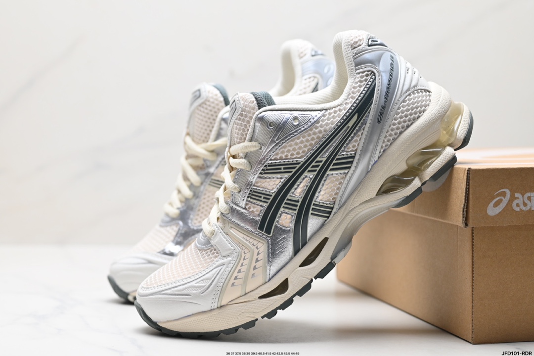 Asics Gel-Kayano 14 版本 银灰绿 亚瑟士运动休闲透气专业跑鞋  1201A019-200