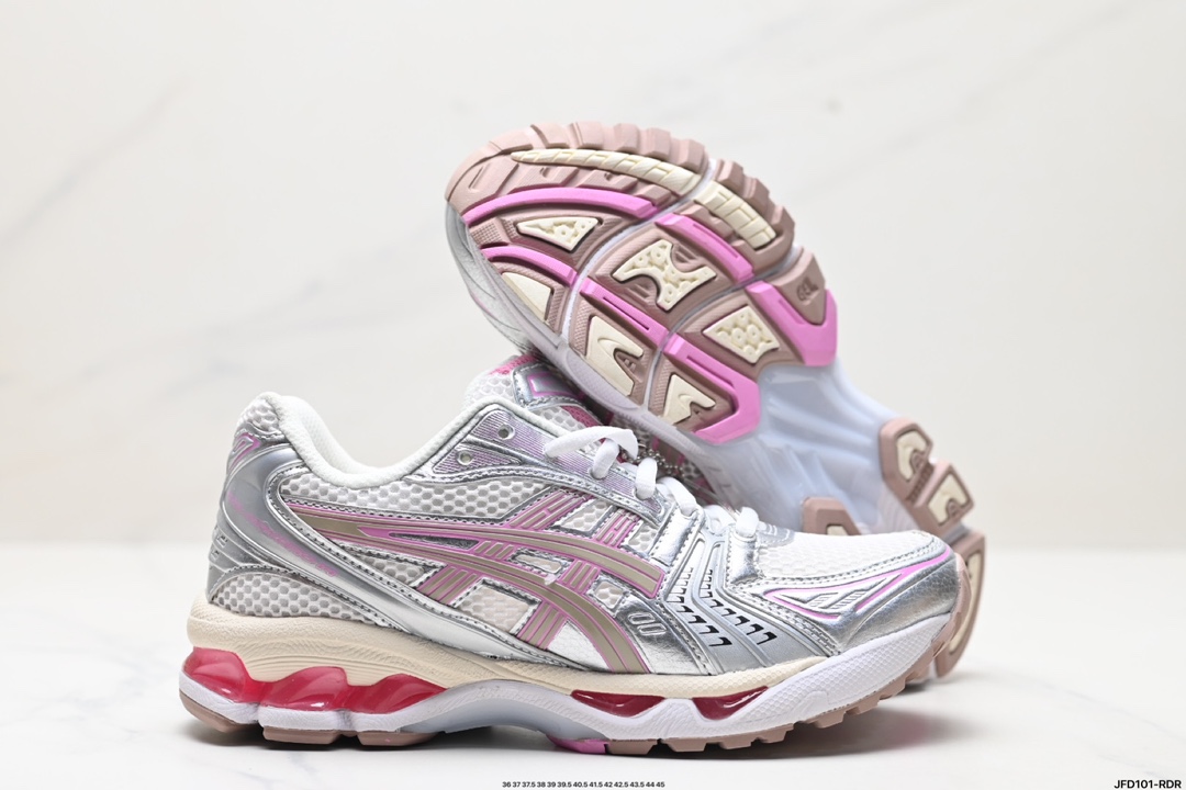 Asics Gel-Kayano 14 版本 银灰绿 亚瑟士运动休闲透气专业跑鞋  1201A019-200