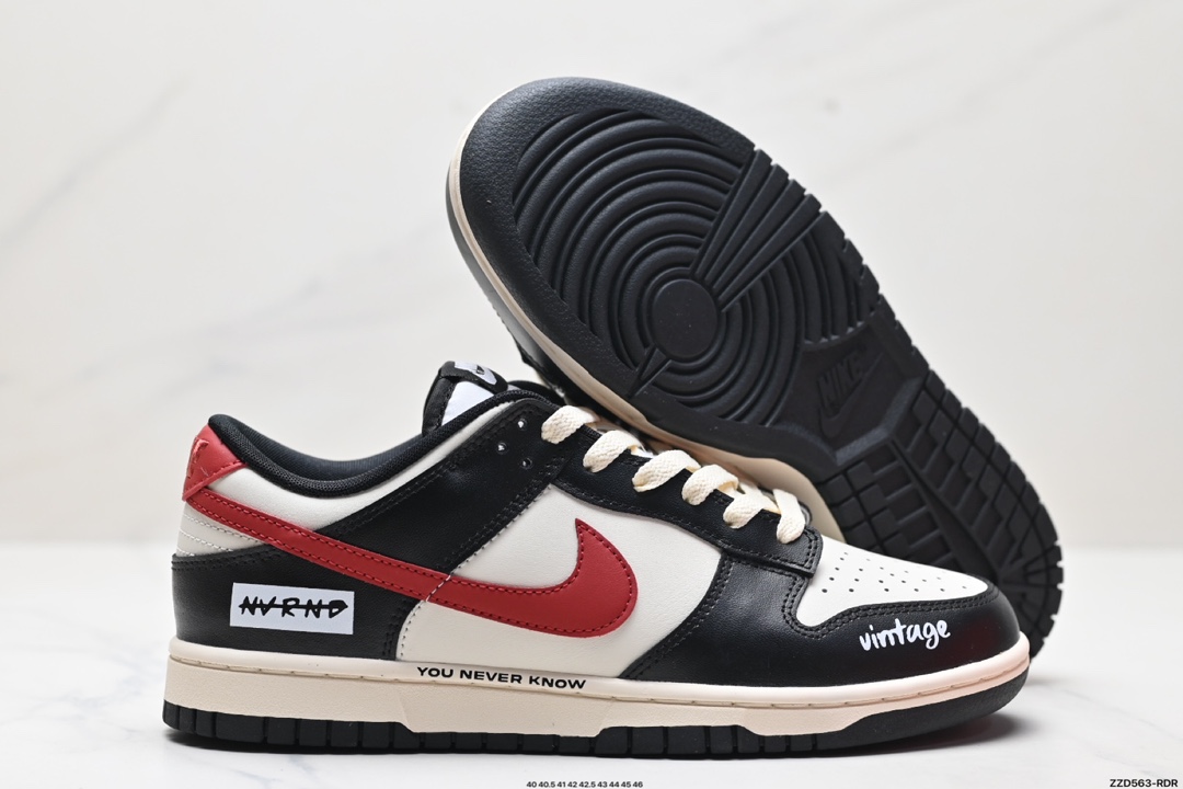 NK Dunk Low Retro “DIY高端定制” 低帮休闲运动板鞋  DD1391-100