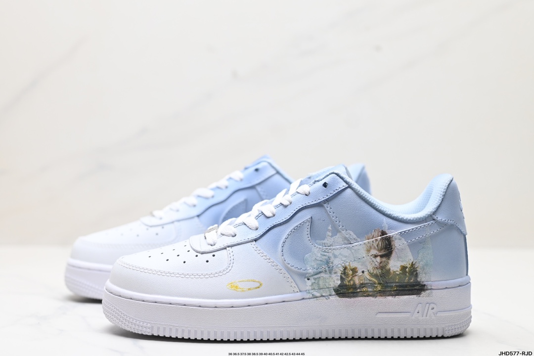 Nike Air Force 1 Low 黑神话悟空 祥云龙纹 复古百搭 低帮板鞋男女球鞋 高端定制  MG1818-858