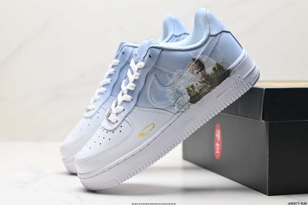 Nike Air Force 1 Low 黑神话悟空 祥云龙纹 复古百搭 低帮板鞋男女球鞋 高端定制  MG1818-858