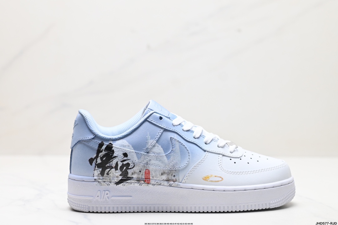 Nike Air Force 1 Low 黑神话悟空 祥云龙纹 复古百搭 低帮板鞋男女球鞋 高端定制  MG1818-858