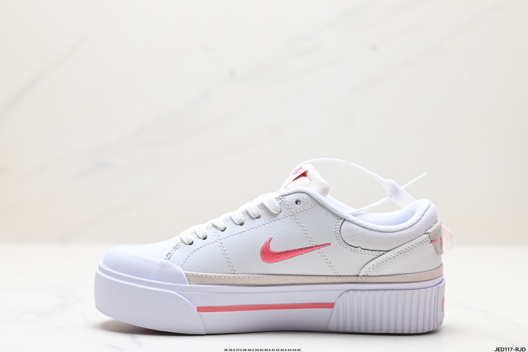 Nike Court Legacy 百搭单品 耐克Nike Court Legacy学院产物系列系列低帮经典百搭休闲运动小白板鞋  FV5526-102