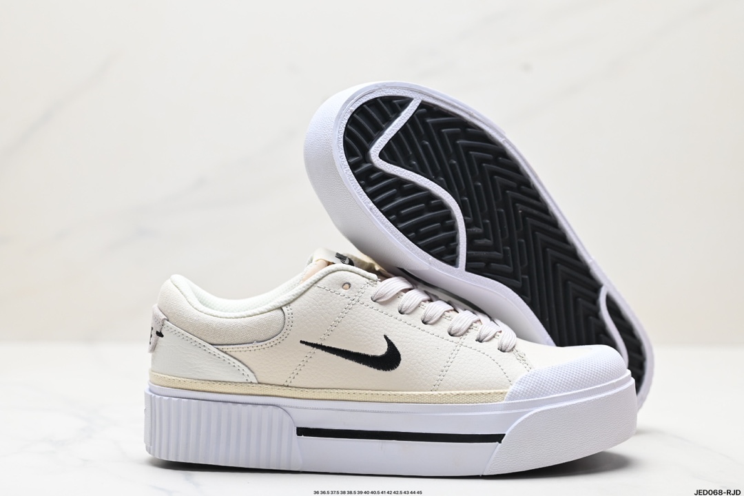 Nike Court Legacy 百搭单品 耐克Nike Court Legacy学院产物系列系列低帮经典百搭休闲运动小白板鞋  FV5526-101