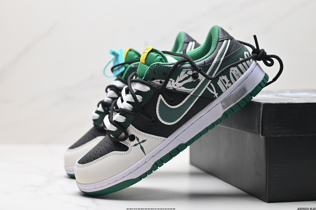 耐克NIKE DUNK LOW 扣篮系列 解构抽绳复古低帮休闲运动滑板板鞋  DV0833-300