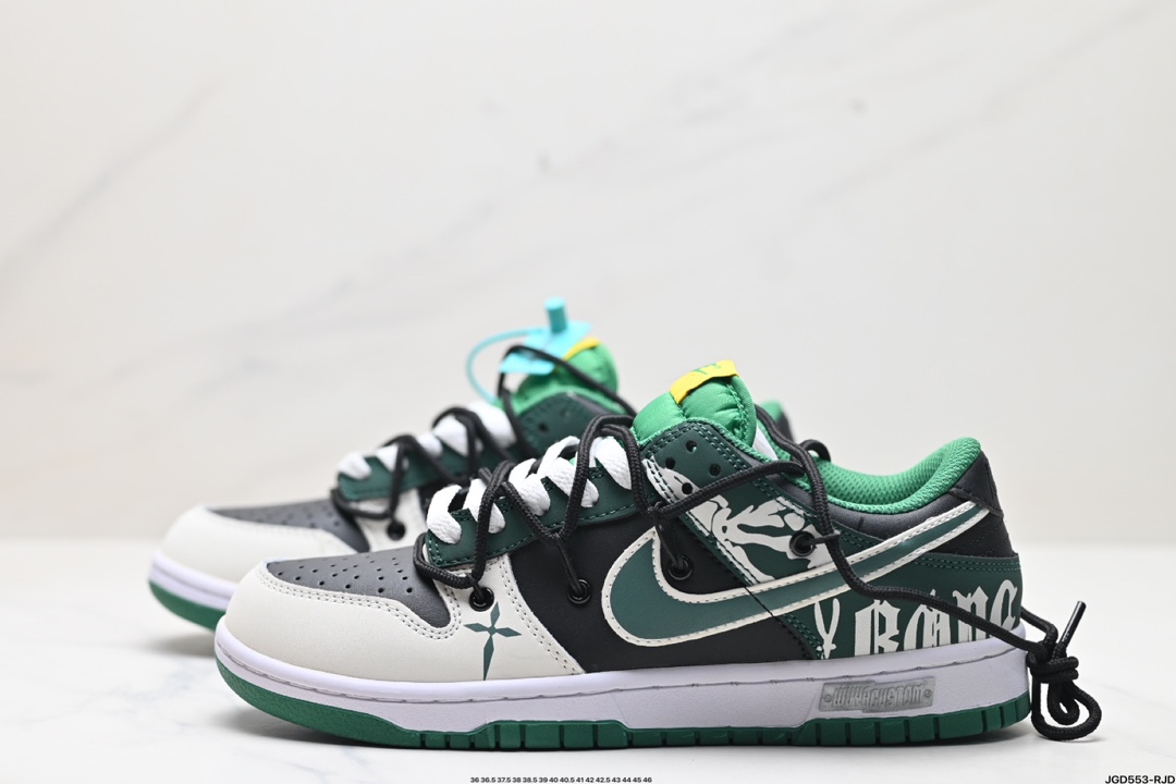 耐克NIKE DUNK LOW 扣篮系列 解构抽绳复古低帮休闲运动滑板板鞋  DV0833-300