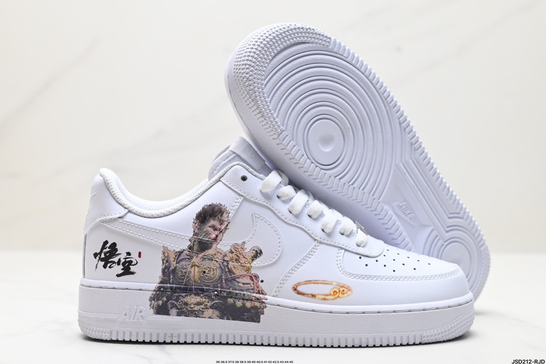 Nike Air Force 1 Low 黑神话悟空 祥云龙纹 复古百搭 低帮板鞋男女球鞋 高端定制  CW2288-111