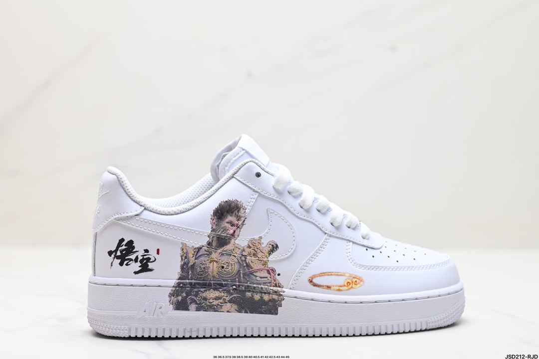 Nike Air Force 1 Low 黑神话悟空 祥云龙纹 复古百搭 低帮板鞋男女球鞋 高端定制  CW2288-111