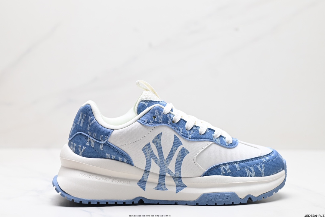 MLB Shoes Sneakers Black White Printing Low Tops