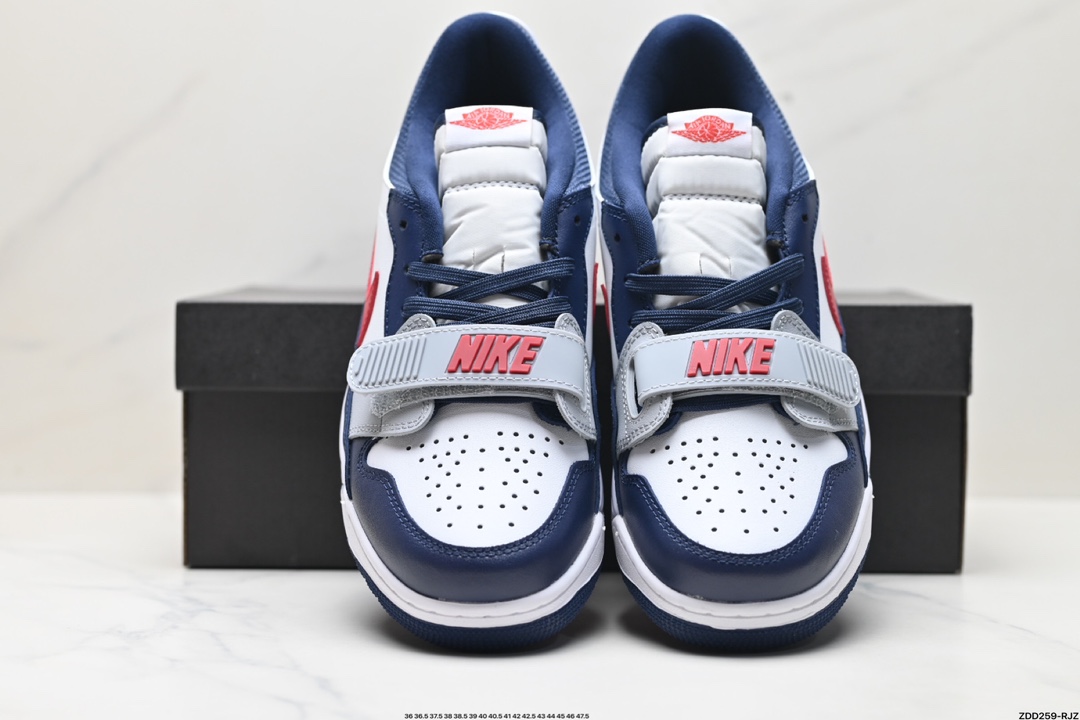 三合一最强合体，多种新配色回归!耐克Nike Air Jordan Legacy 312 Low”Whit Grey Fog/Blu Red“乔丹篮球鞋  CD7069-164