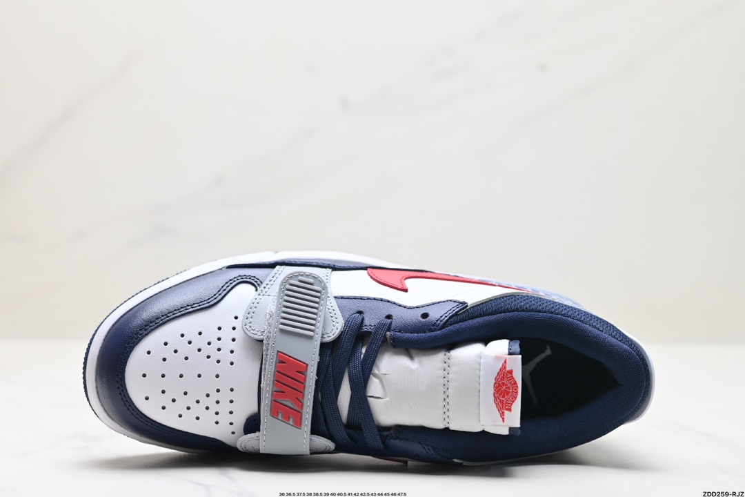 三合一最强合体，多种新配色回归!耐克Nike Air Jordan Legacy 312 Low”Whit Grey Fog/Blu Red“乔丹篮球鞋  CD7069-164