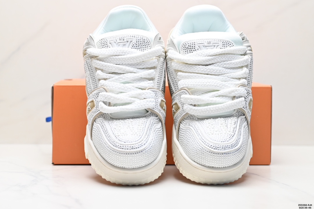LV路易威登Louis Vuitton Trainer Maxi Low Sneaker 面包版百搭篮球板鞋