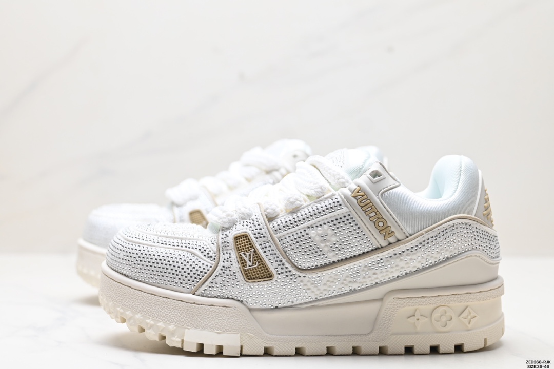 LV路易威登Louis Vuitton Trainer Maxi Low Sneaker 面包版百搭篮球板鞋