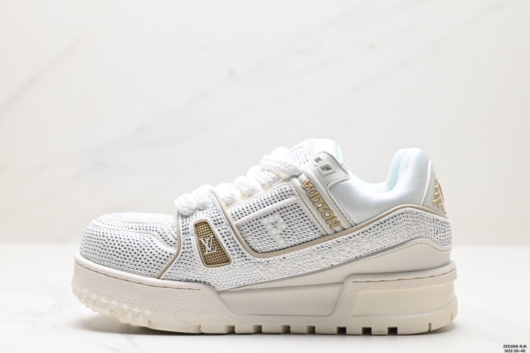 LV路易威登Louis Vuitton Trainer Maxi Low Sneaker 面包版百搭篮球板鞋