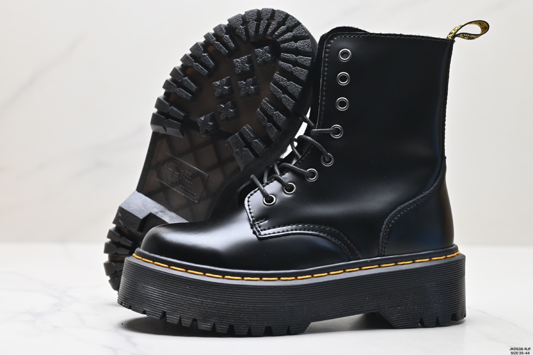 Dr.martens马汀博士 Martens 1461 Smooth Leather Platform系列松糕高帮马丁靴