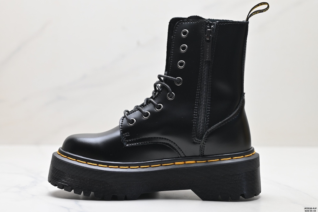 Dr.martens马汀博士 Martens 1461 Smooth Leather Platform系列松糕高帮马丁靴