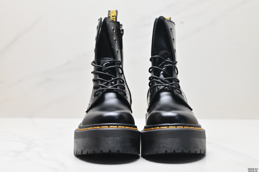 Dr.martens马汀博士 Martens 1461 Smooth Leather Platform系列松糕高帮马丁靴