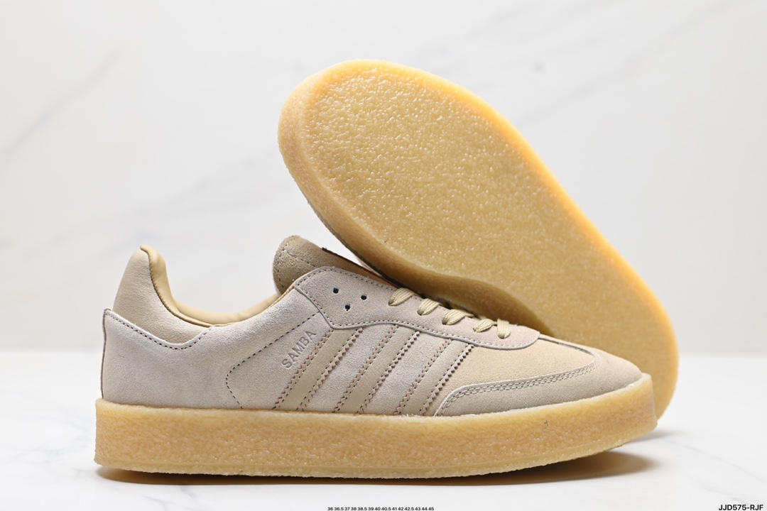 Adid Samba Kith Clarks 三叶草复古休闲防滑耐磨低帮板鞋 IE4033