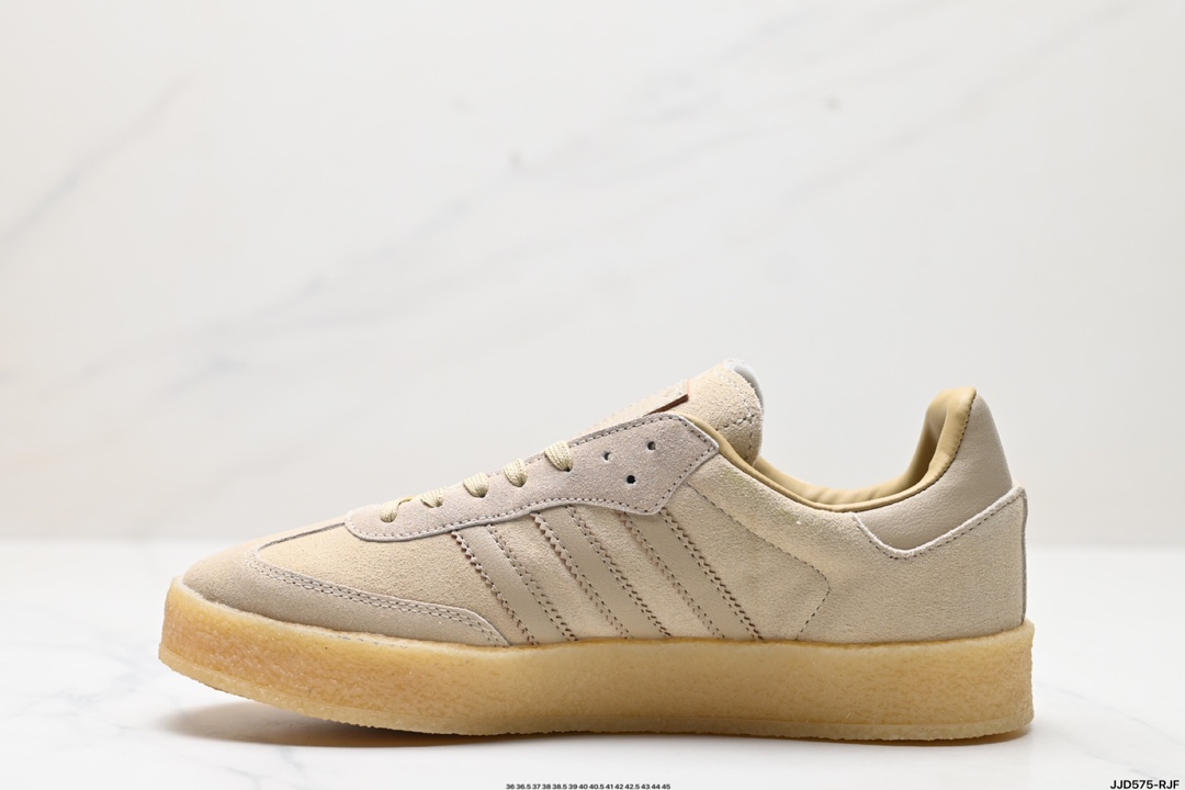Adid Samba Kith Clarks 三叶草复古休闲防滑耐磨低帮板鞋 IE4033