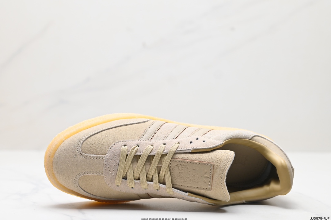 Adid Samba Kith Clarks 三叶草复古休闲防滑耐磨低帮板鞋 IE4033