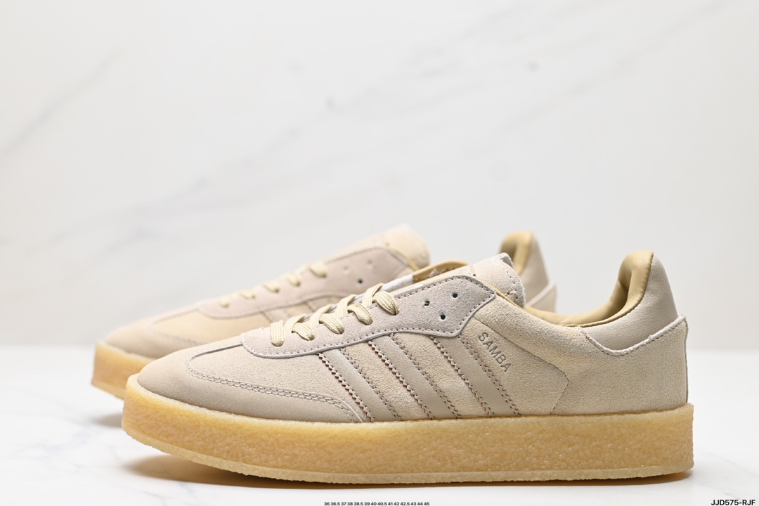 Adid Samba Kith Clarks 三叶草复古休闲防滑耐磨低帮板鞋 IE4033