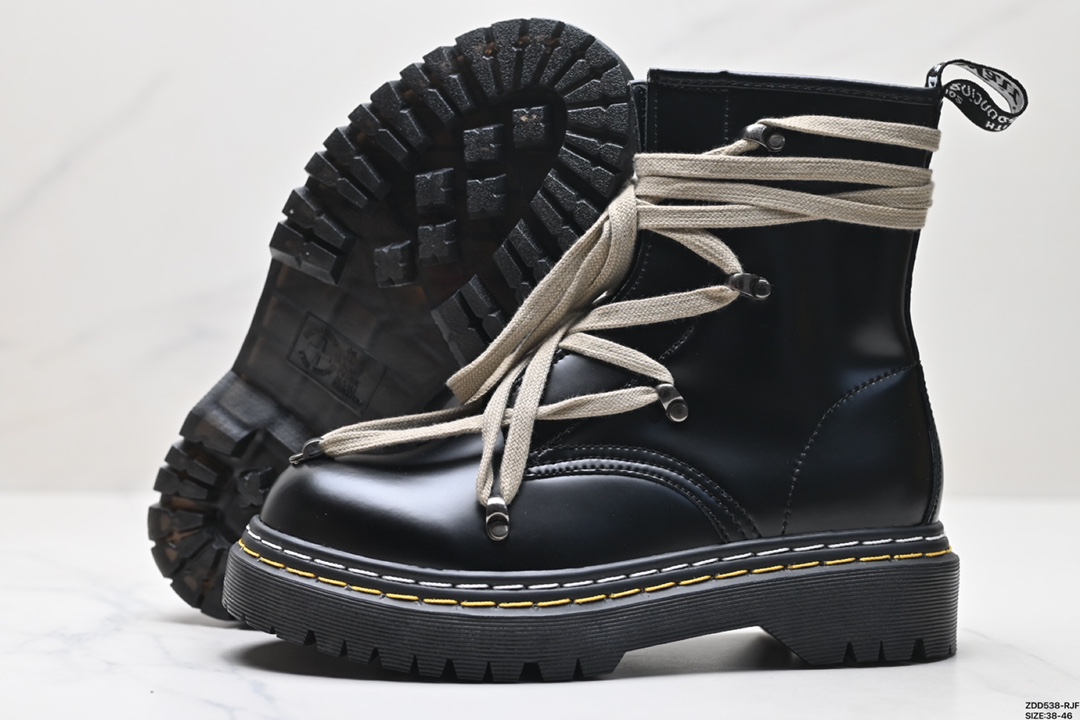 Dr.martens马汀博士 Martens 1461 Smooth Leather Platform系列松糕高帮厚底粗跟 马丁靴