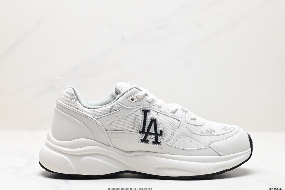 MLB Shoes Sneakers Black White Printing Low Tops