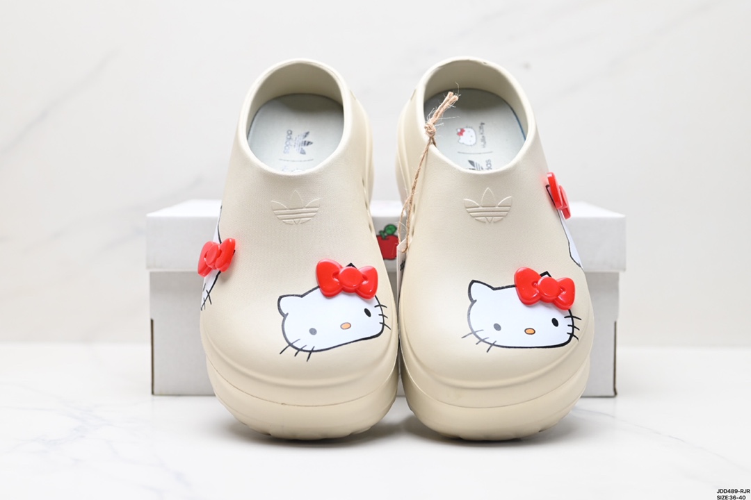 Adid originals AdiFOM Stan Smith Mule W 厚底穆勒厨师半拖洞洞鞋沙滩凉鞋夏  lE9217