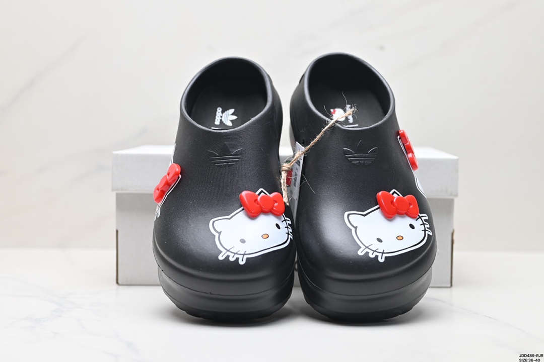 Adid originals AdiFOM Stan Smith Mule W 厚底穆勒厨师半拖洞洞鞋沙滩凉鞋夏  lE9217